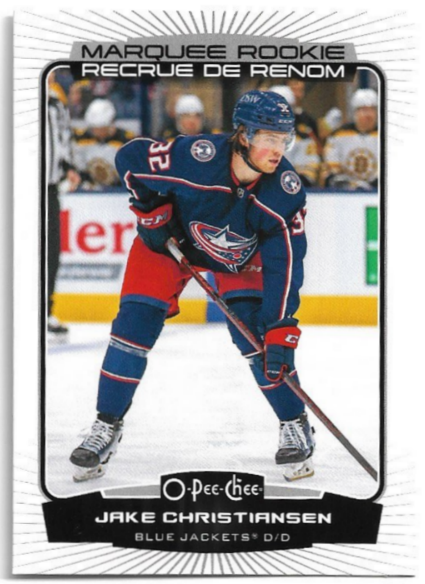 Marquee Rookie JAKE CHRISTIANSEN 22-23 UD O-Pee-Chee OPC
