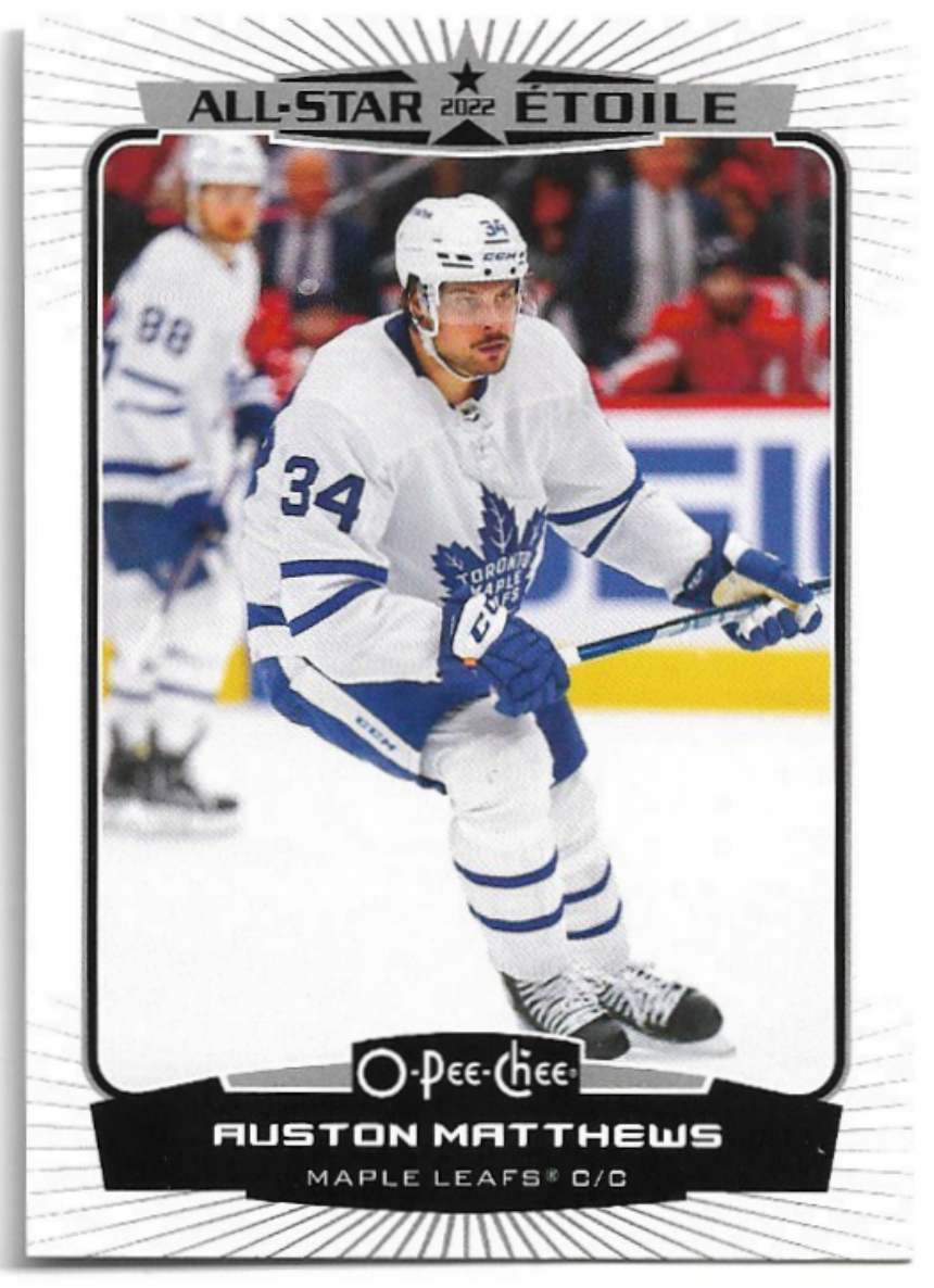 All-Star AUSTON MATTHEWS 22-23 UD O-Pee-Chee OPC