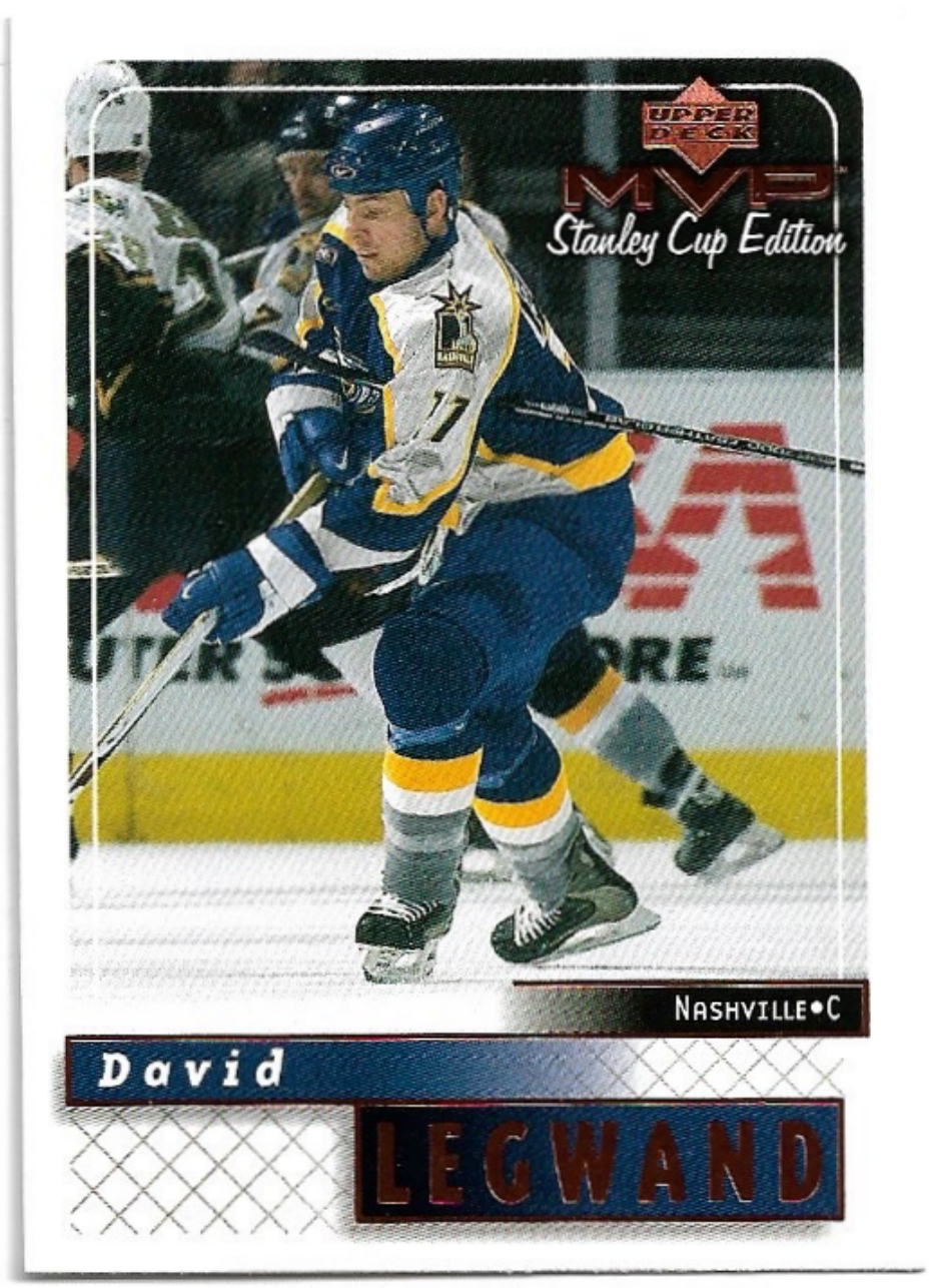 DAVID LEGWAND 99-00 UD MVP Stanley Cup Edition