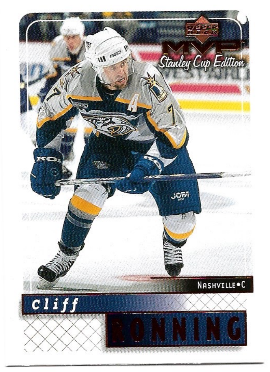 CLIFF RONNING 99-00 UD MVP Stanley Cup Edition