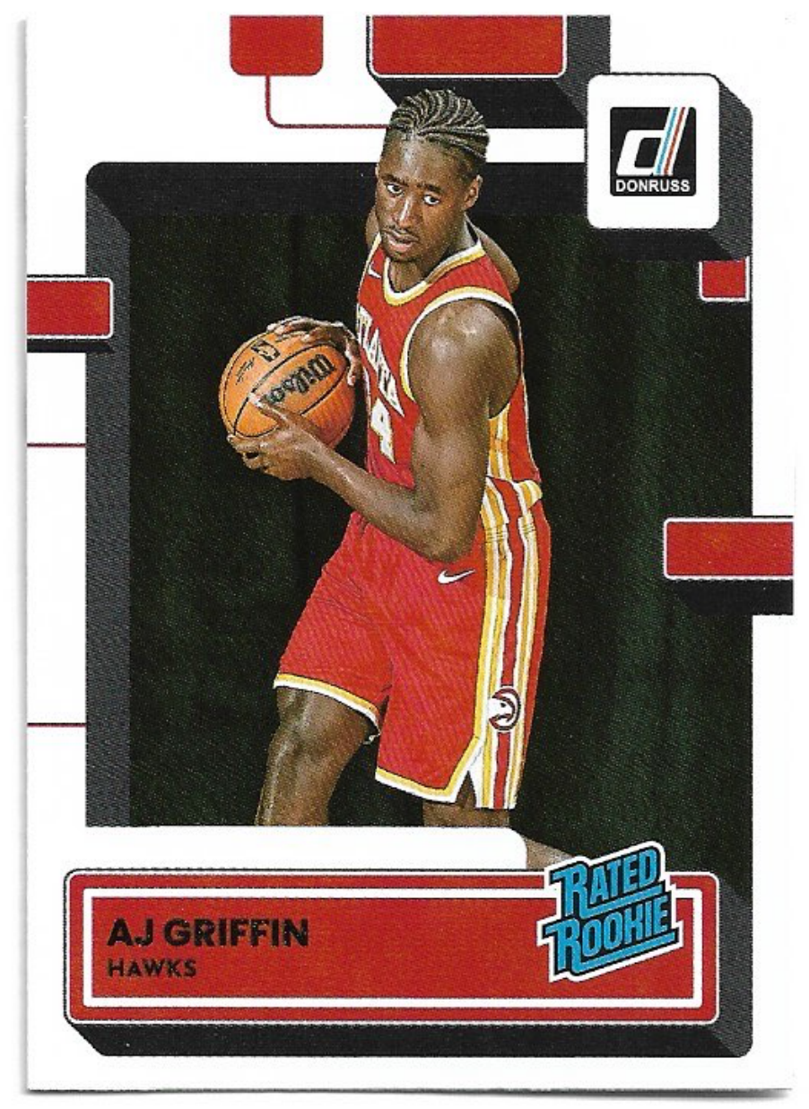 Rated Rookie AJ GRIFFIN 22-23 Panini Donruss Basketball