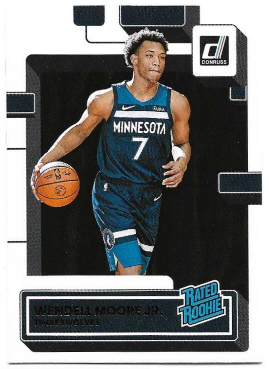 Rated Rookie WENDELL MOORE JR. 22-23 Panini Donruss Basketball