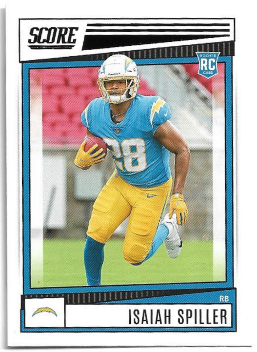 Rookie ISAIAH SPILLER 2022 Panini Score Football