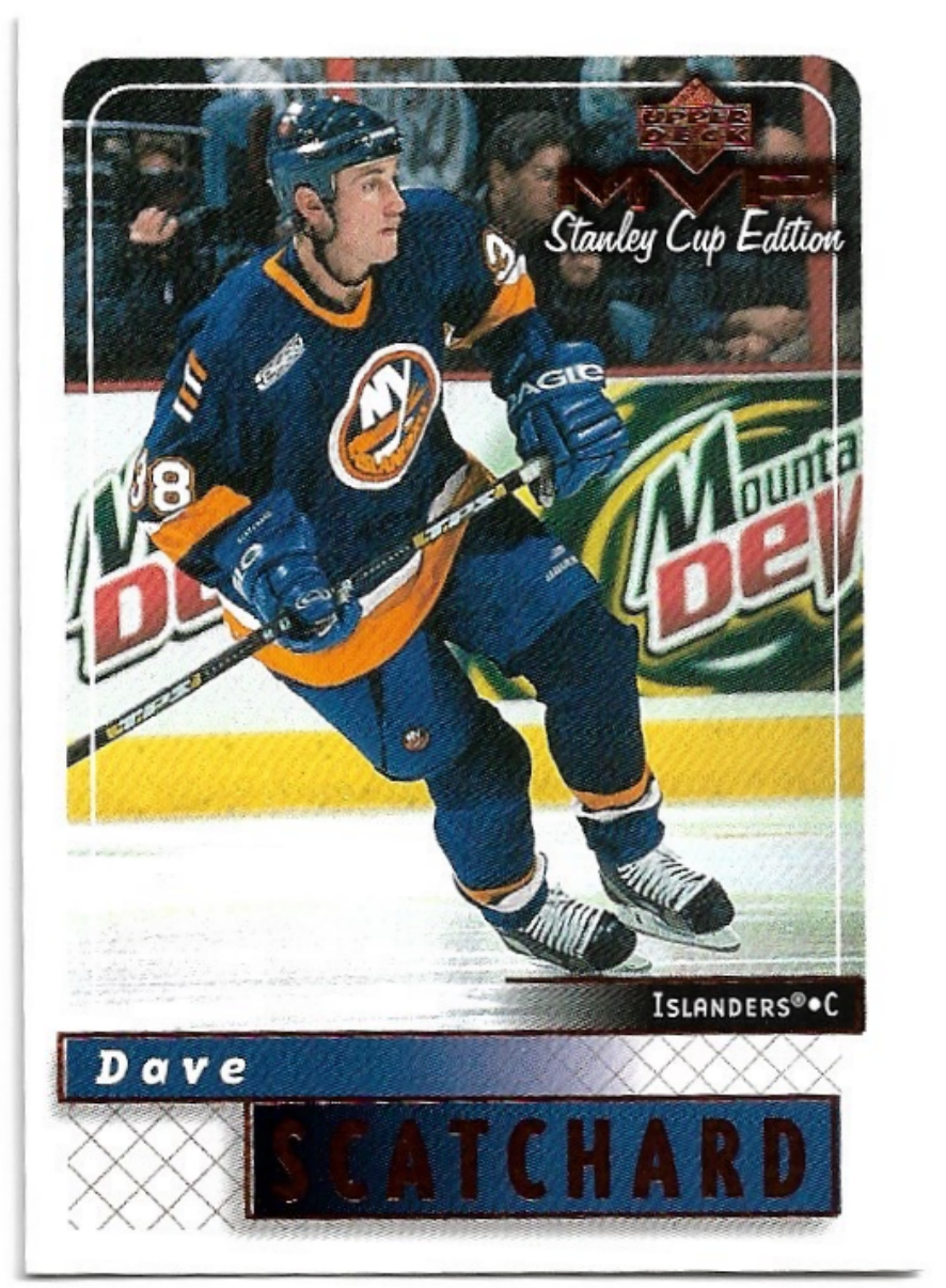 DAVE SCATCHARD 99-00 UD MVP Stanley Cup Edition