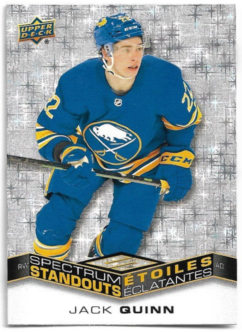 Rookie Spectrum Standouts JACK QUINN 22-23 UD Tim Hortons Collector's Series