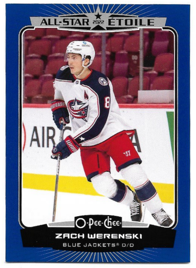 Blue Border All-Star ZACH WERENSKI 22-23 UD O-Pee-Chee OPC