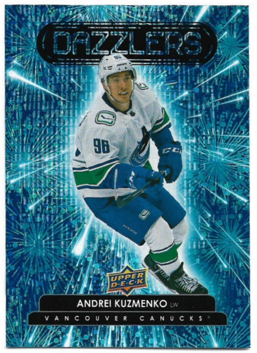 Rookie Dazzlers Blue ANDREI KUZMENKO 22-23 UD Series 2
