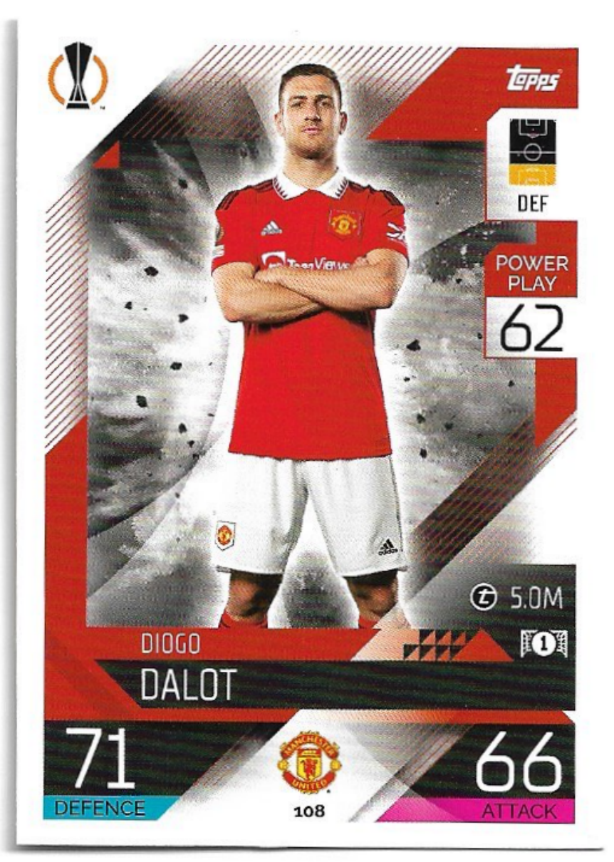 DIOGO DALOT 22-23 Match Attax UCL