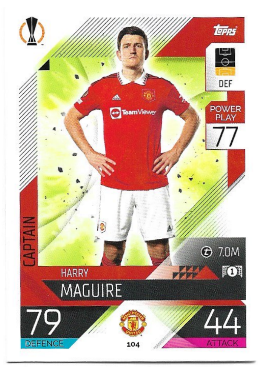 HARRY MAGUIRE 22-23 Match Attax UCL