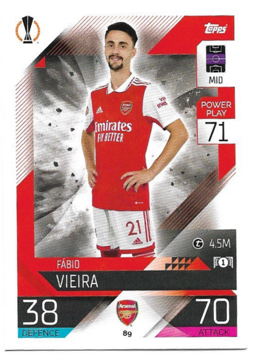 FABIO VIEIRA 22-23 Match Attax UCL