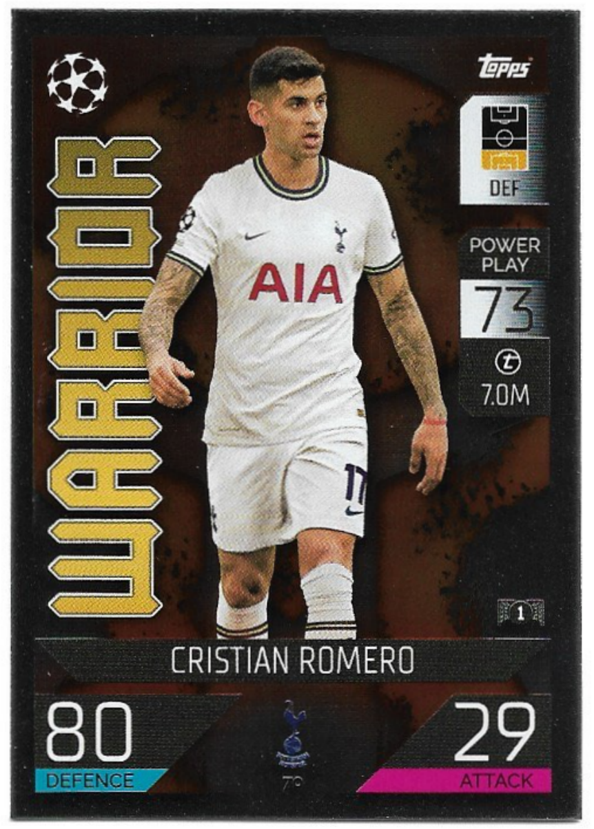 Warrior CRISTIAN ROMERO 22-23 Match Attax UCL