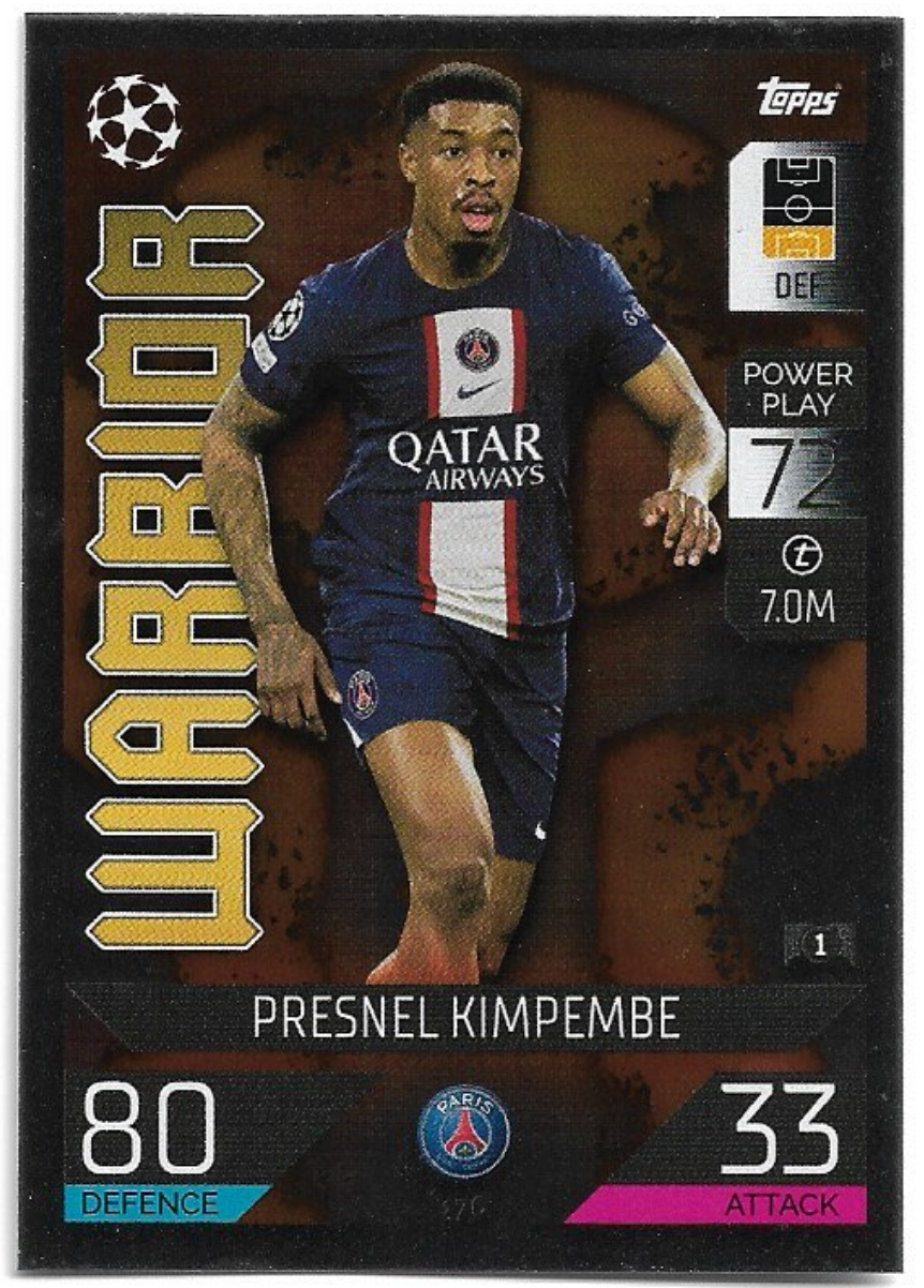 Warrior PRESNEL KIMPEMBE 22-23 Match Attax UCL