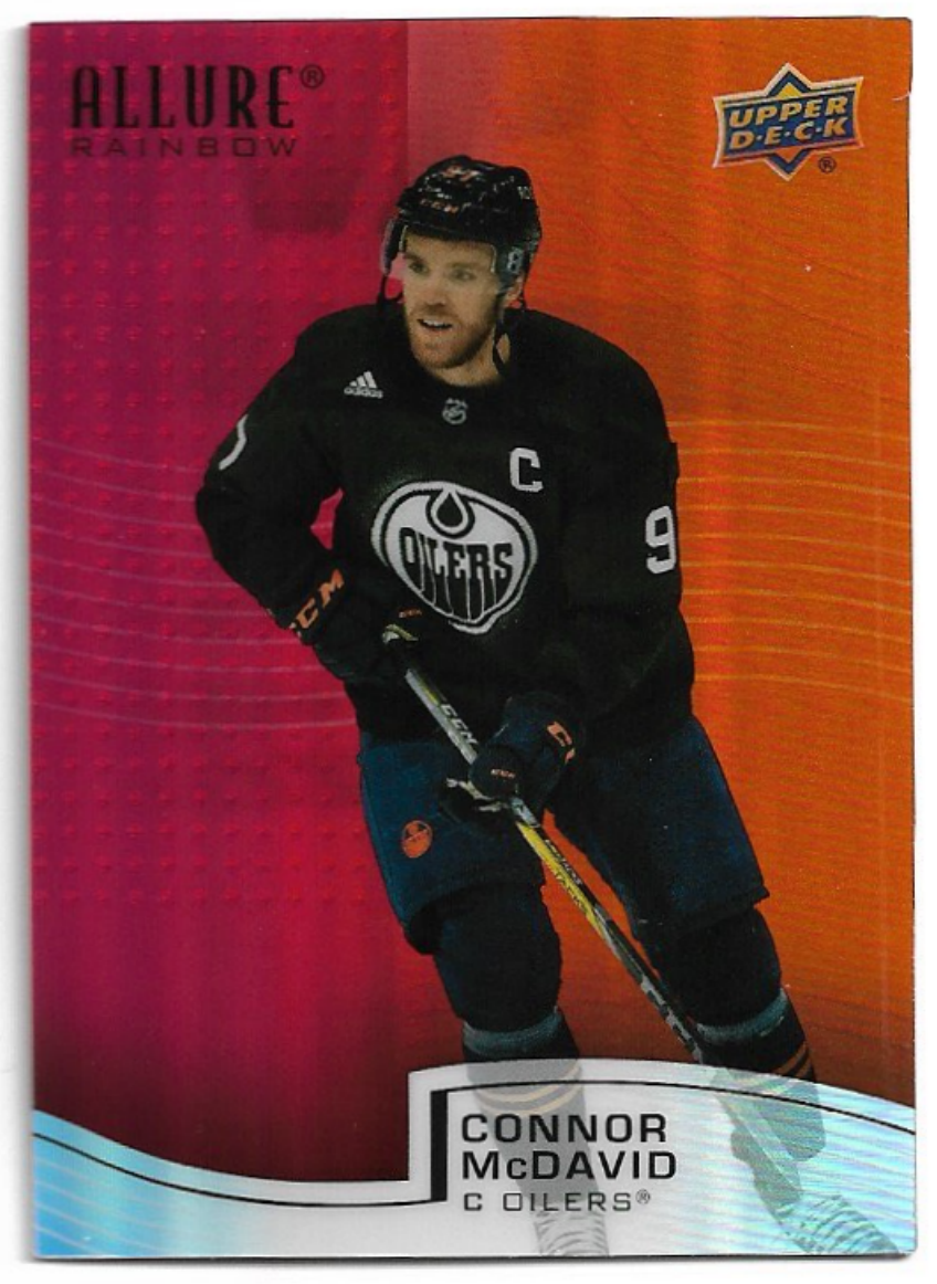 Red-Orange Rainbow CONNOR MCDAVID 21-22 UD Allure