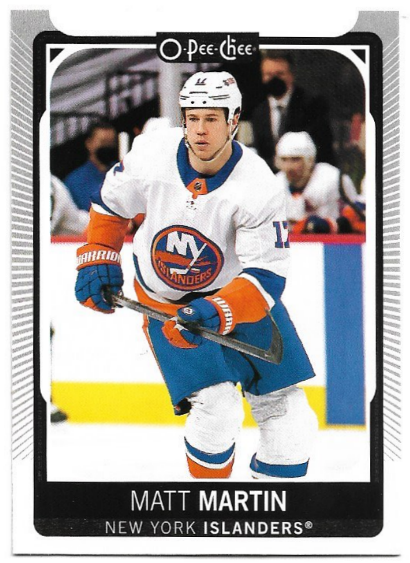 MATT MARTIN 21-22 UD O-Pee-Chee OPC