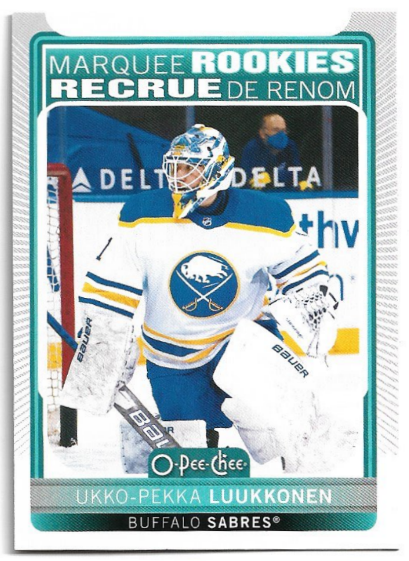 Marquee Rookies UKKO-PEKKA LUUKKONEN 21-22 UD O-Pee-Chee OPC