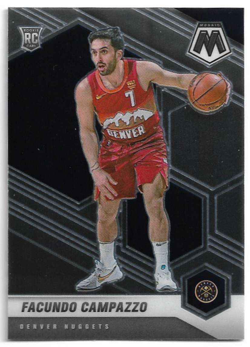 Rookie FACUNDO CAMPAZZO 20-21 Panini Mosaic Basketball