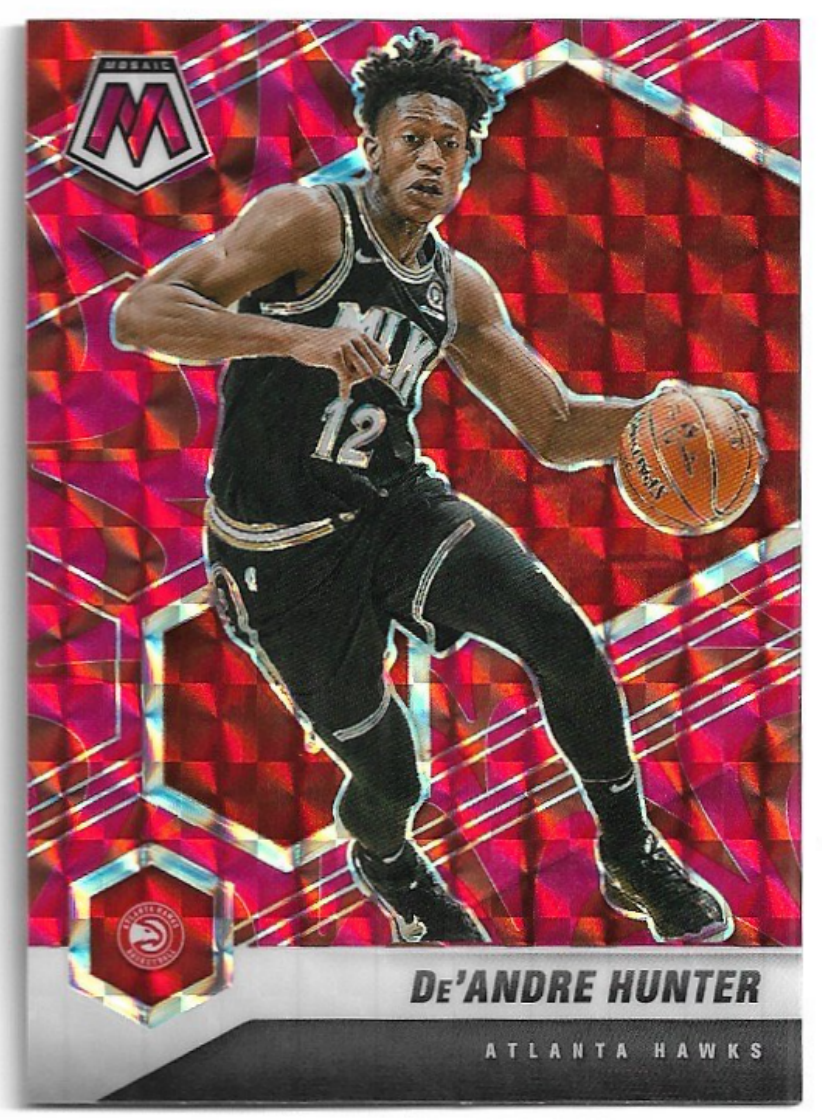 Red Prizm DE'ANDRE HUNTER 20-21 Panini Mosaic Basketball