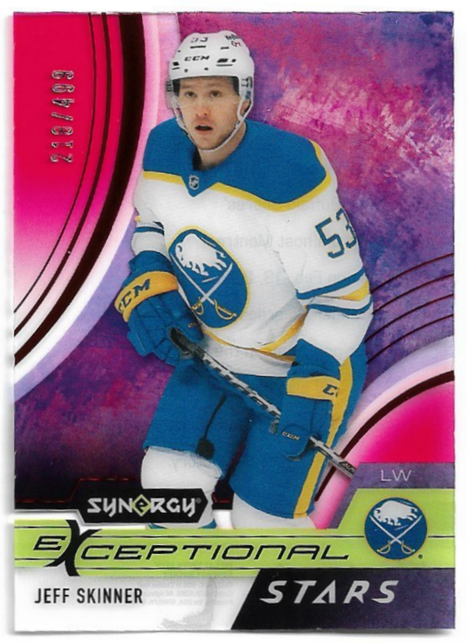 Red Exceptional Stars JEFF SKINNER 21-22 UD Synergy /499