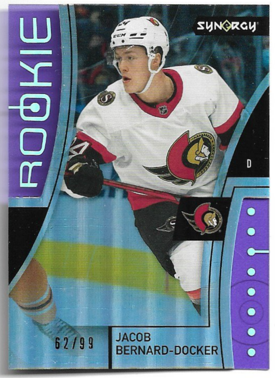 Rookie Purple JACOB BERNARD-DOCKER 21-22 UD Synergy /99