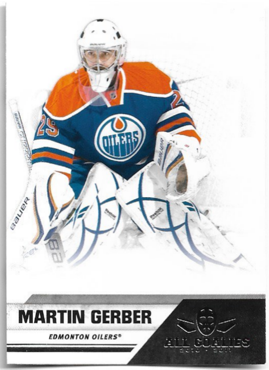 MARTIN GERBER 2011 Panini All Goalies