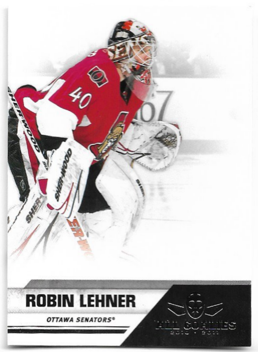 Rookie ROBIN LEHNER 2011 Panini All Goalies