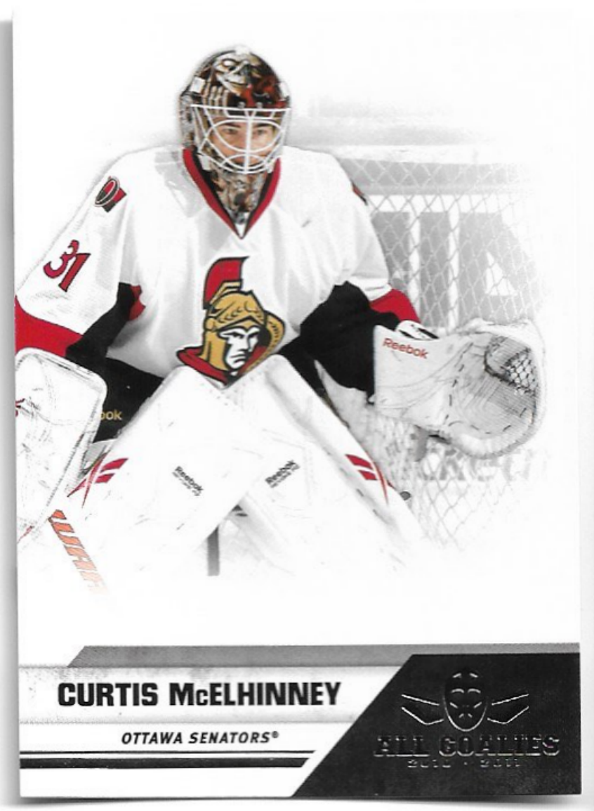CURTIS MCELHINNEY 2011 Panini All Goalies