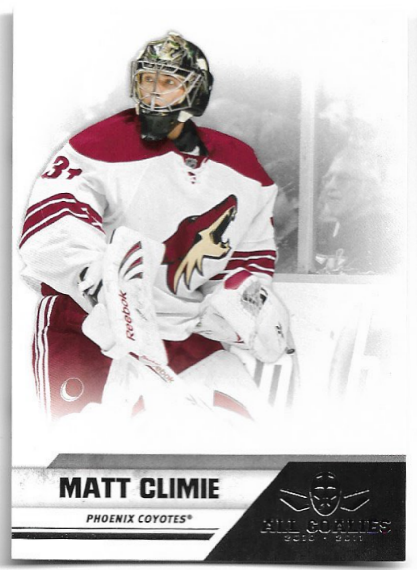 MATT CLIMIE 2011 Panini All Goalies