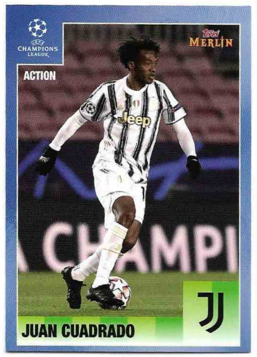 Action JUAN CUADRADO 20-21 Topps Merlin's Heritage 95 UCL