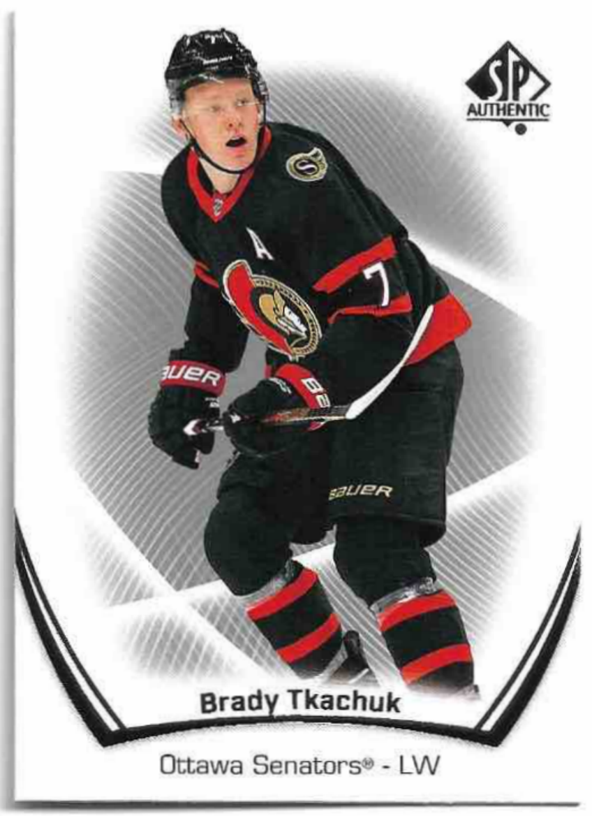BRADY TKACHUK 21-22 UD SP Authentic