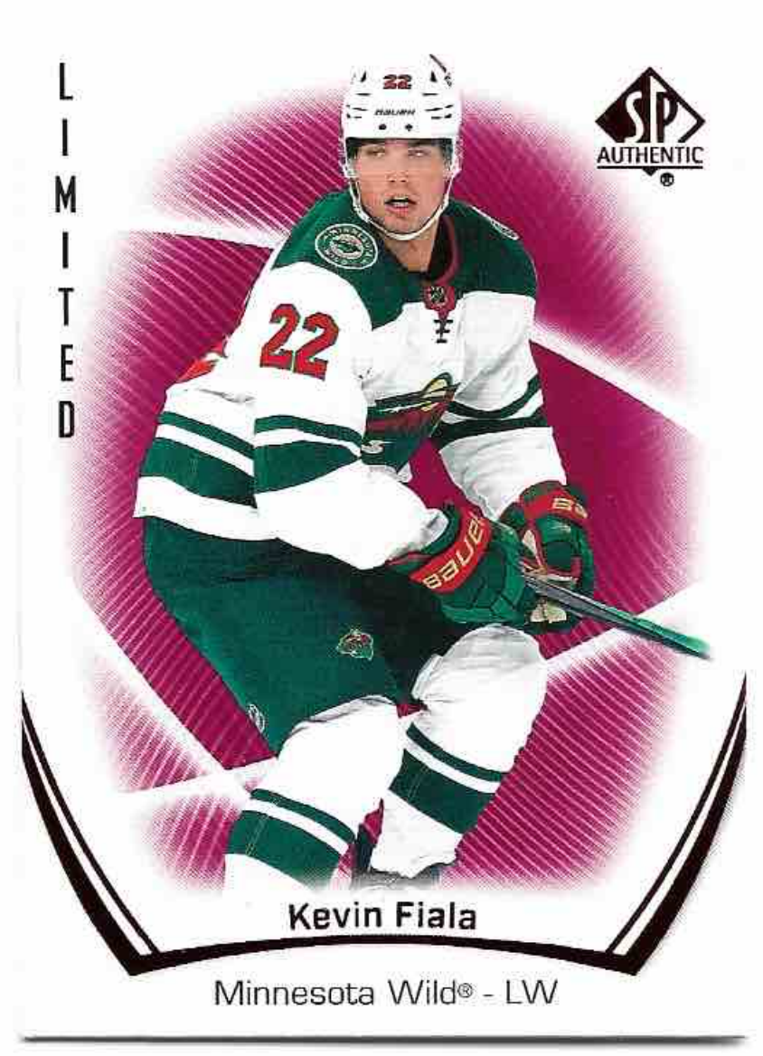 Limited Red KEVIN FIALA 21-22 UD SP Authentic