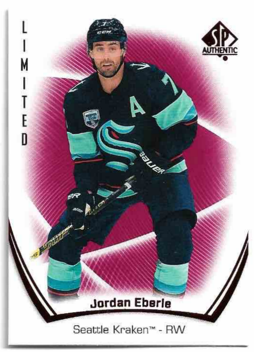 Limited Red JORDAN EBERLE 21-22 UD SP Authentic