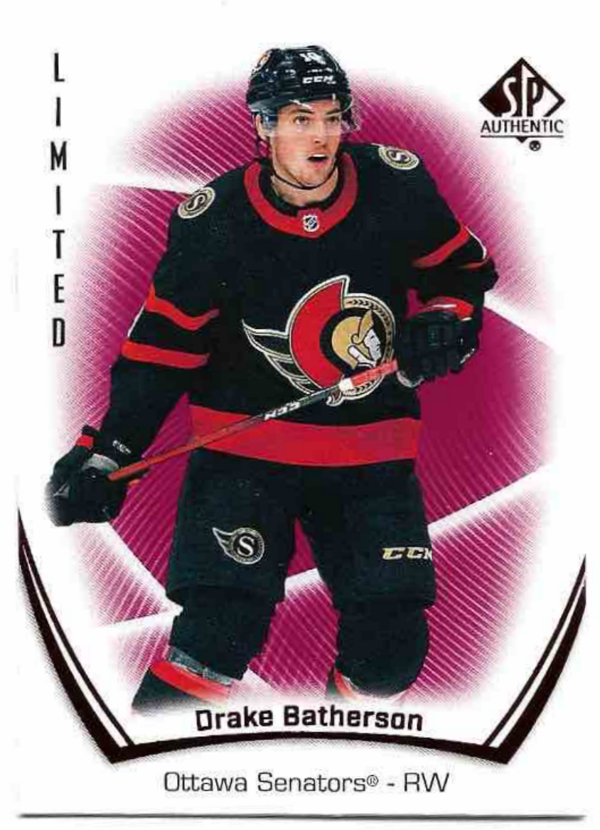 Limited Red DRAKE BATHERSON 21-22 UD SP Authentic