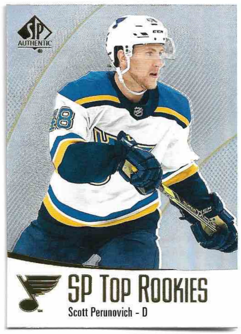 SP Top Rookies SCOTT PERUNOVICH 21-22 UD SP Authentic