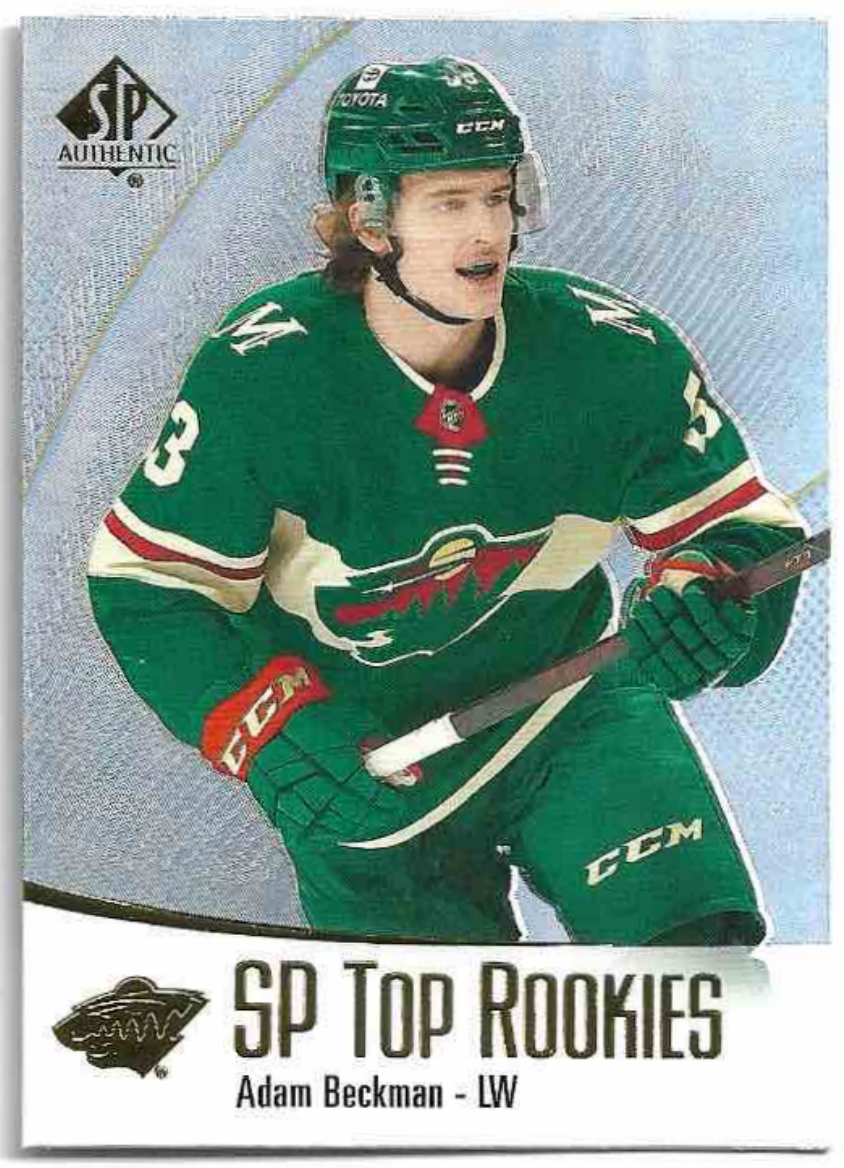 SP Top Rookies ADAM BECKMAN 21-22 UD SP Authentic