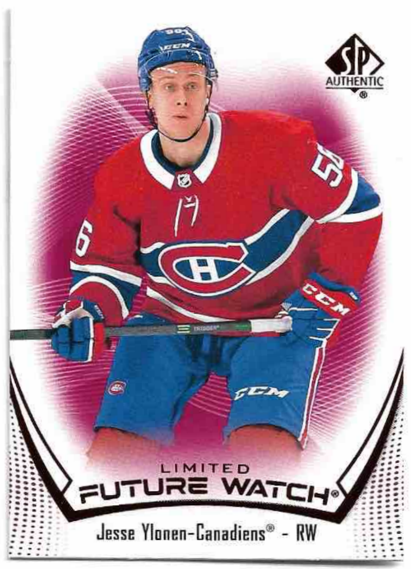Rookie Limited Red Future Watch JESSE YLONEN 21-22 UD SP Authentic