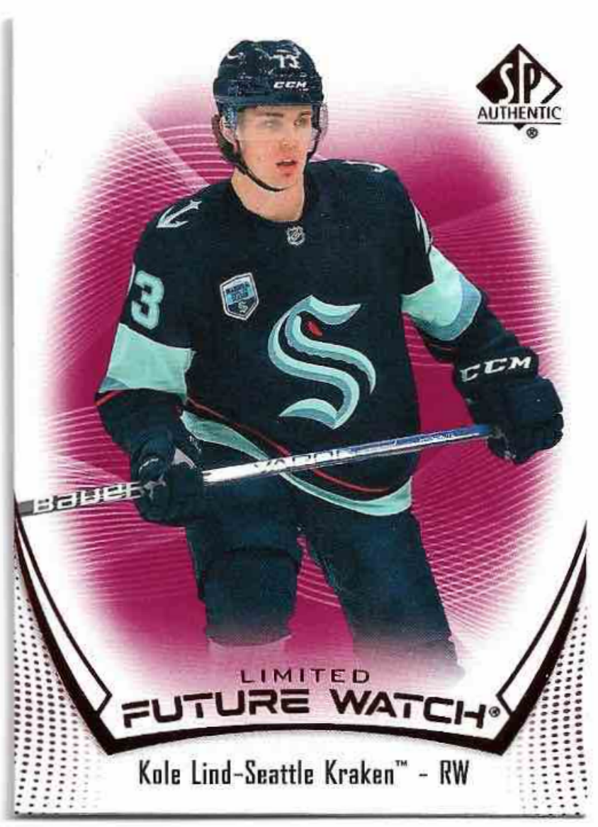 Rookie Limited Red Future Watch KOLE LIND 21-22 UD SP Authentic