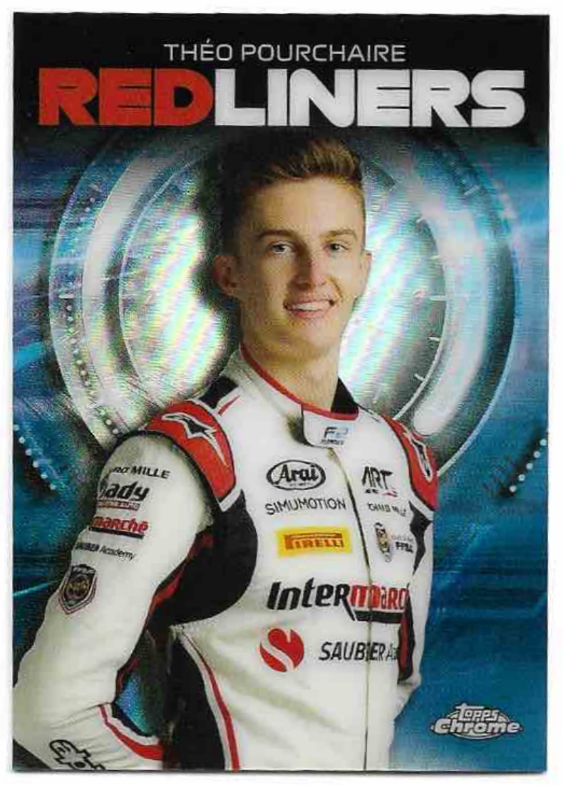 Redliners THEO POURCHAIRE 2021 Topps Chrome Formula 1
