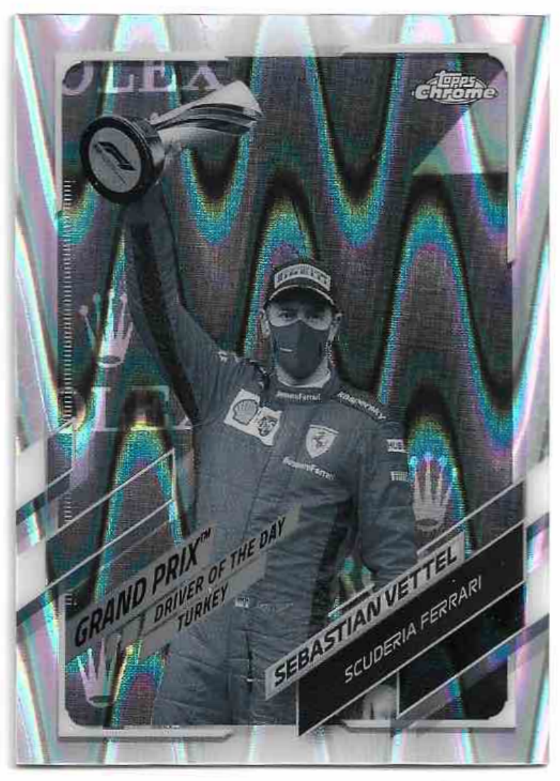 B&W RayWave Refractor Grand Prix SEBASTIAN VETTEL 2021 Topps Chrome Formula 1