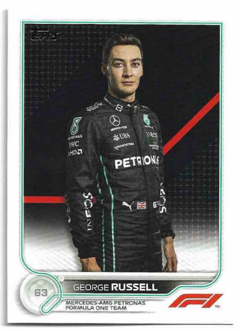GEORGE RUSSELL 2022 Topps Formula 1