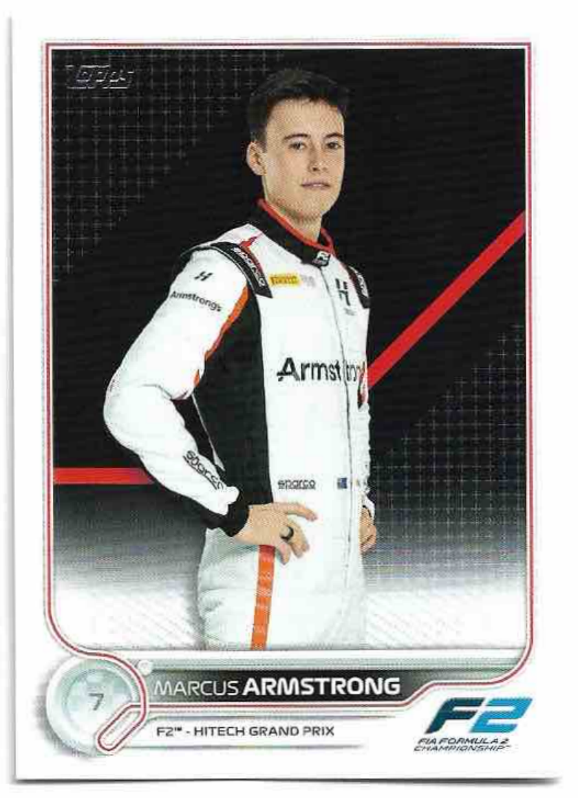 MARCUS ARMSTRONG 2022 Topps Formula 1