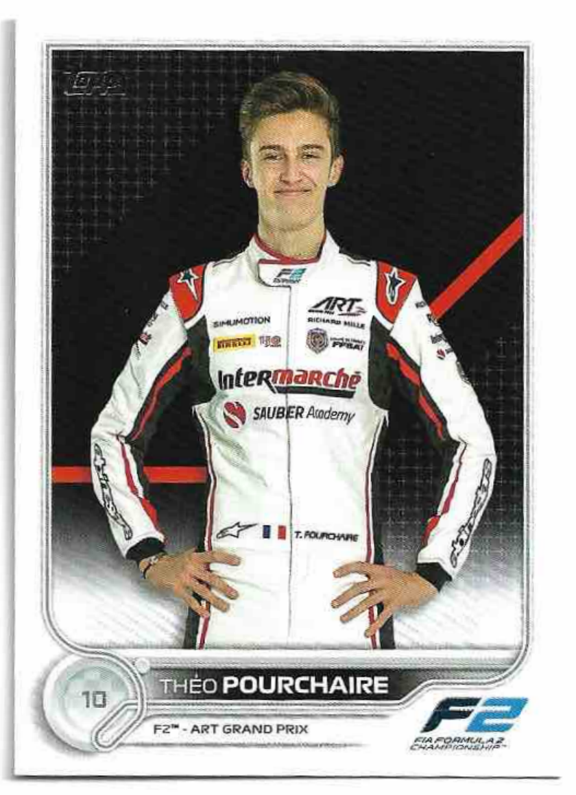 THEO POURCHAIRE 2022 Topps Formula 1