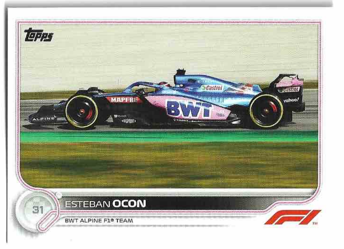 ESTEBAN OCON 2022 Topps Formula 1
