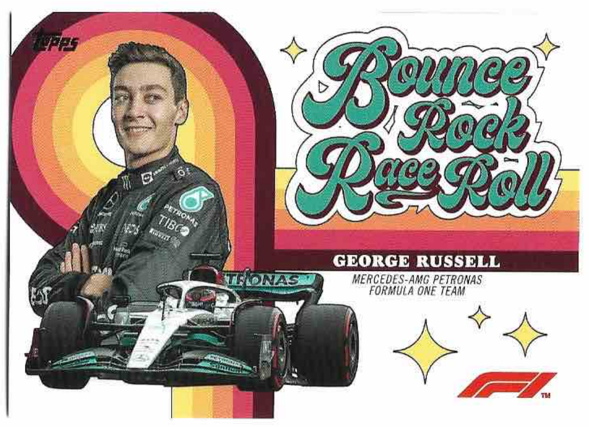 Bounce Rock Race Roll GEORGE RUSSELL 2022 Topps Formula 1