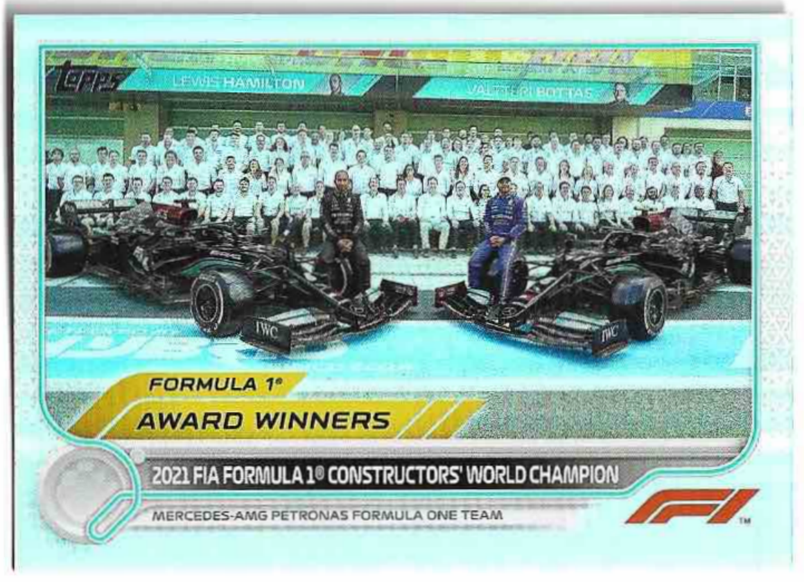 Rainbow Foil Award Winner MERCEDES 2022 Topps Formula 1