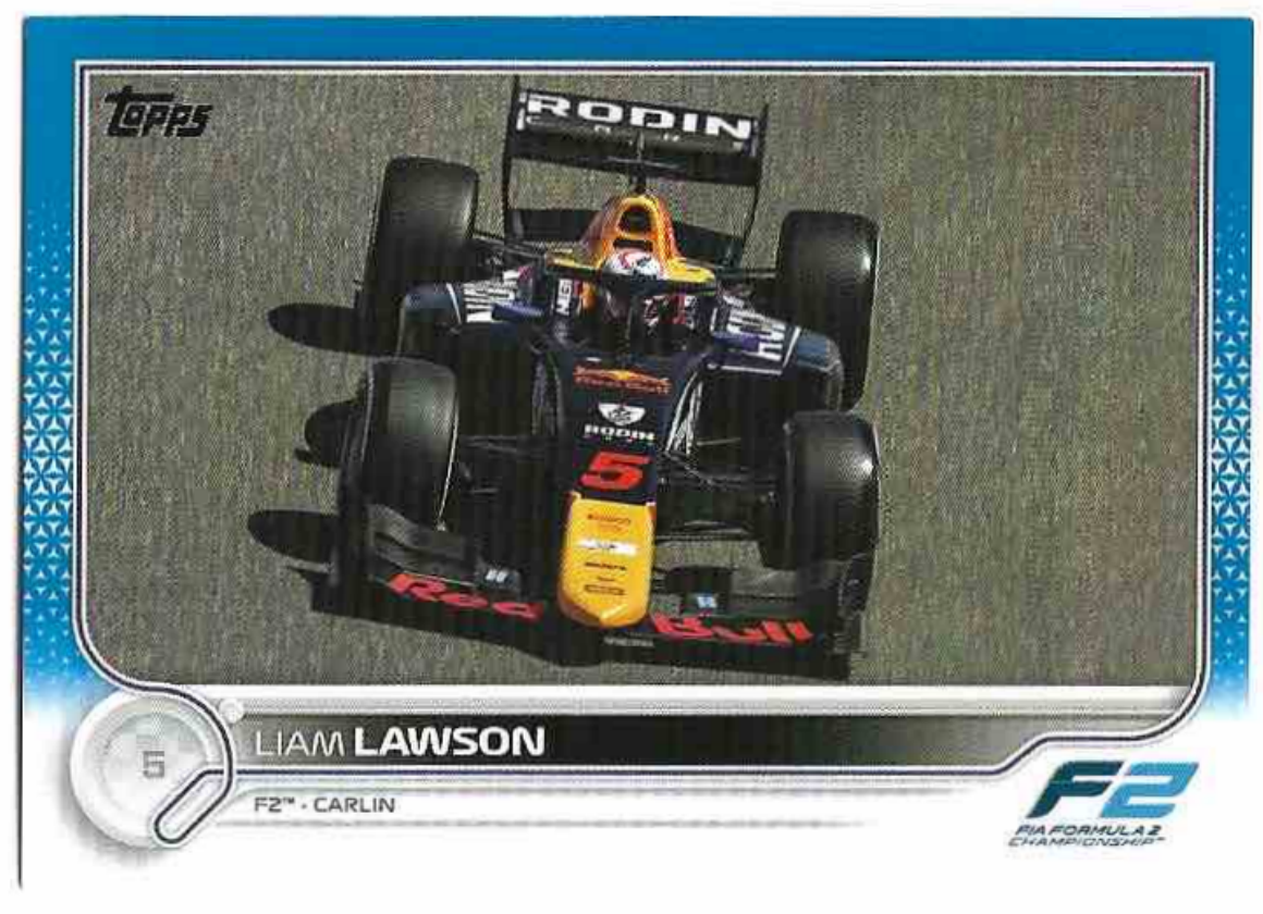 Blue LIAM LAWSON 2022 Topps Formula 1 /99