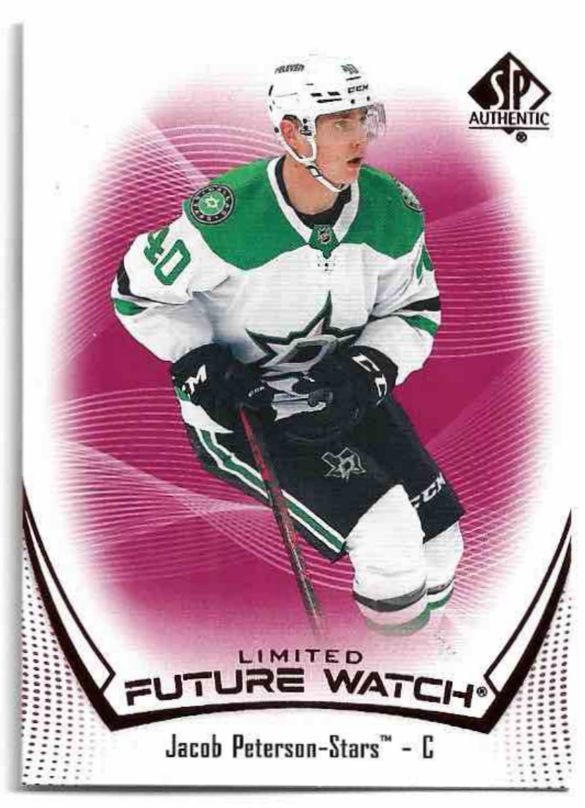 Rookie Limited Red Future Watch JACOB PETERSON 21-22 UD SP Authentic