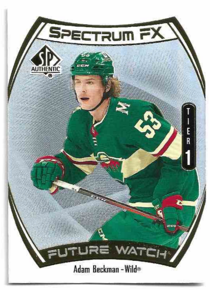 Rookie Future Watch Spectrum FX Tier 1 ADAM BECKMAN 21-22 UD SP Authentic