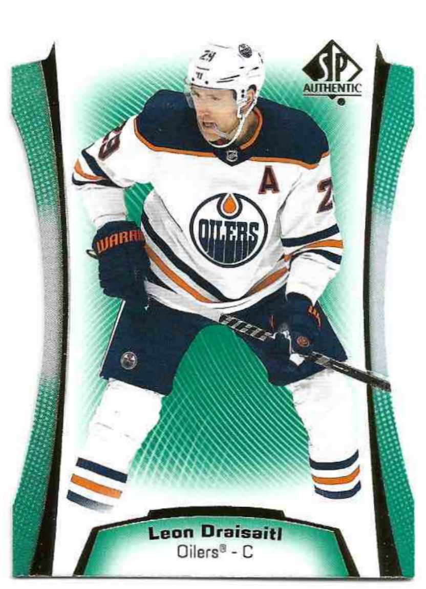 Green SP Die-Cut LEON DRAISAITL 21-22 UD SP Authentic