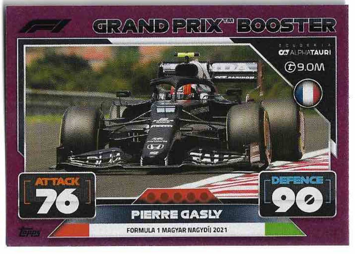 Pink Grand Prix Booster PIERRE GASLY 2022 Topps Turbo Attax