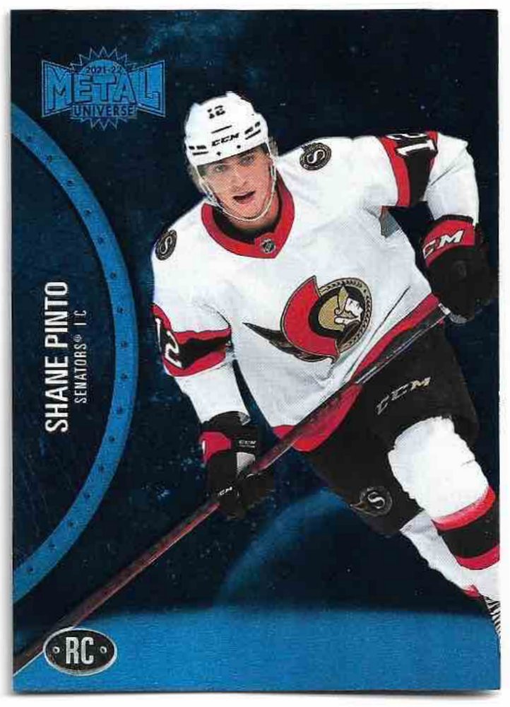 Rookie Blue Spectrum SHANE PINTO 21-22 UD Metal Universe